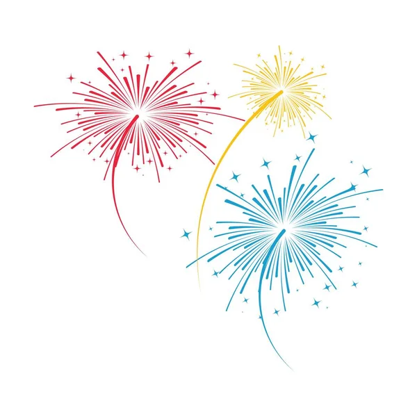 Firework vector icon illustration — Stock Vector