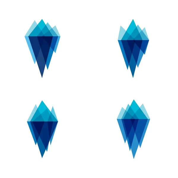 Iceberg vector ilustración — Vector de stock