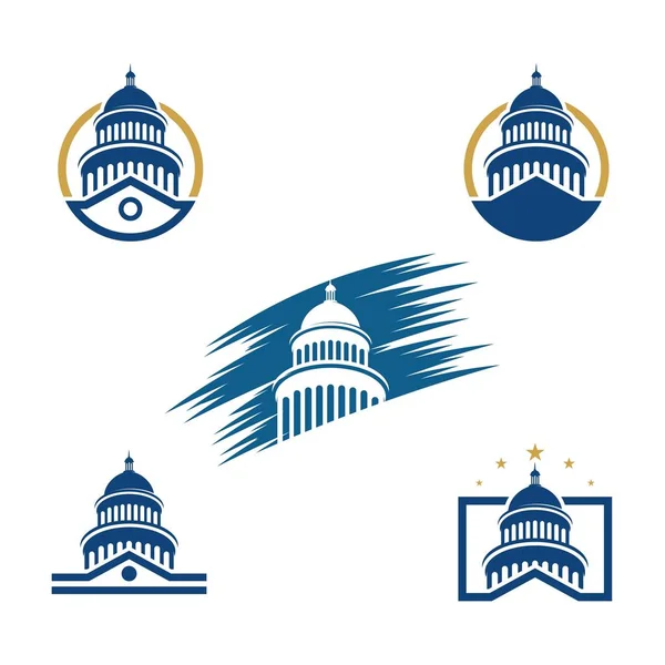 Capitol vector icon illustration — Stock Vector