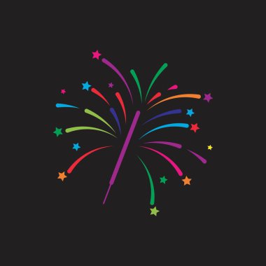 Havai fişek vektör resimleme