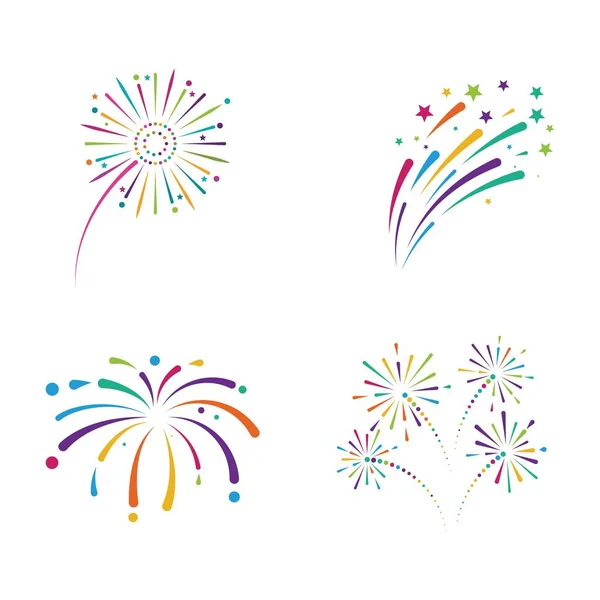 Tűzijáték vektor ikon illusztráció — Stock Vector