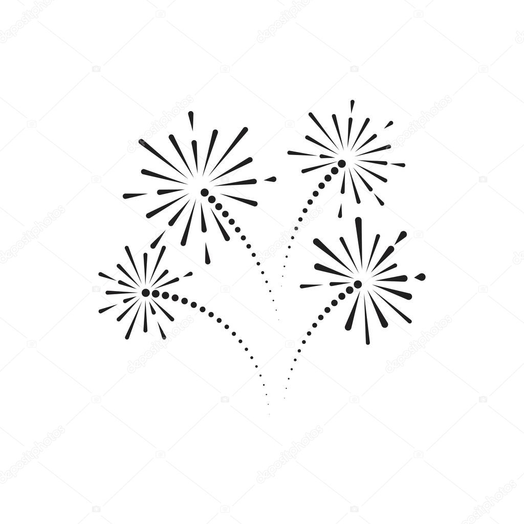 Firework vector icon illustration