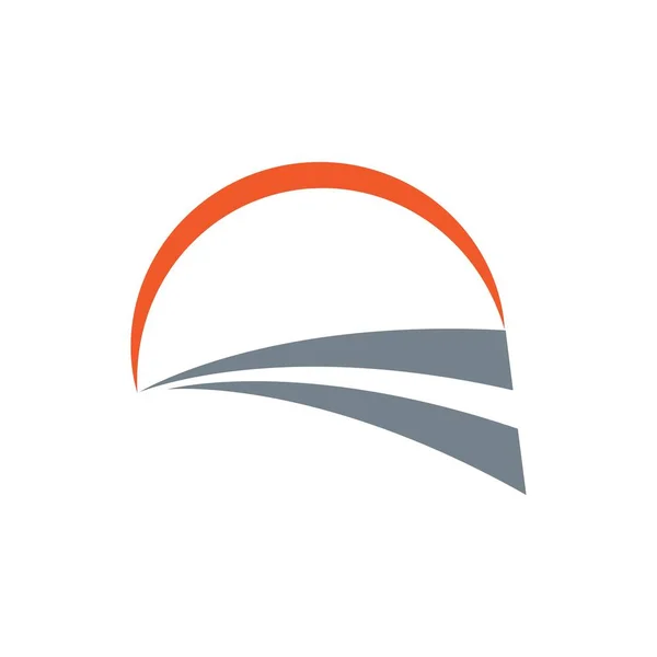 Weg Symbol Vektor Illustration Design Logo — Stockvektor