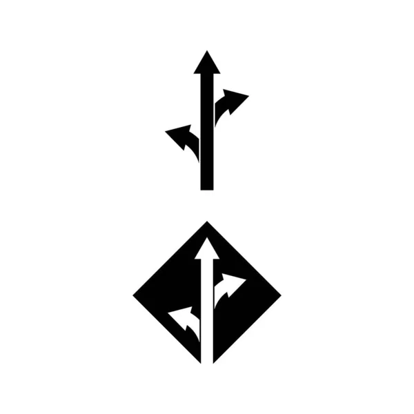 Ícone de sinal de seta Design de ilustração vetorial Logo —  Vetores de Stock