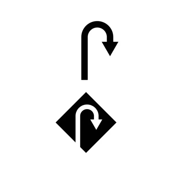 Ikona znakové šipky Vektorové znázornění návrhu loga — Stockový vektor