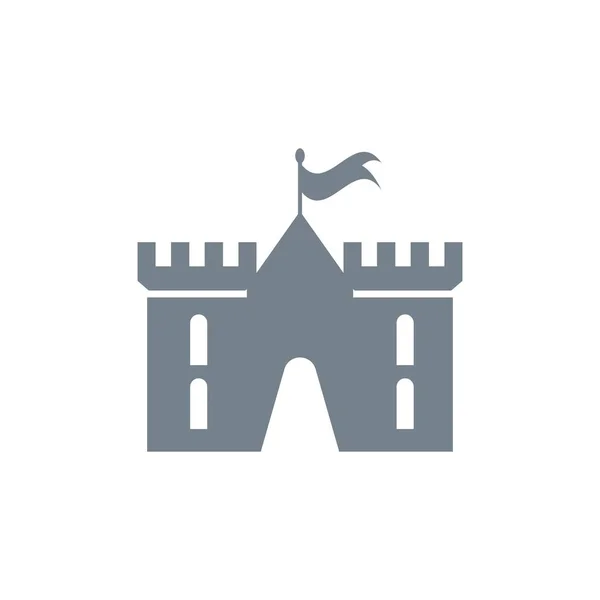 Εικονίδιο κάστρου Εικονογράφηση διάνυσμα λογότυπο — Διανυσματικό Αρχείο