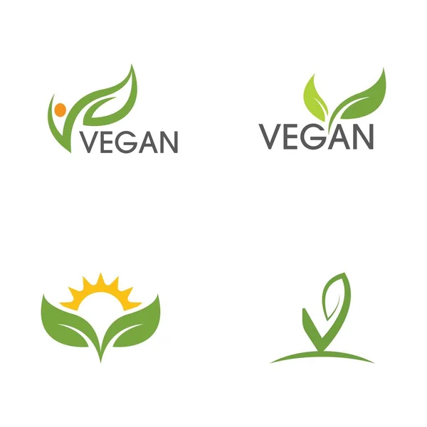 Vegan vector icon illustration — Stock Vector