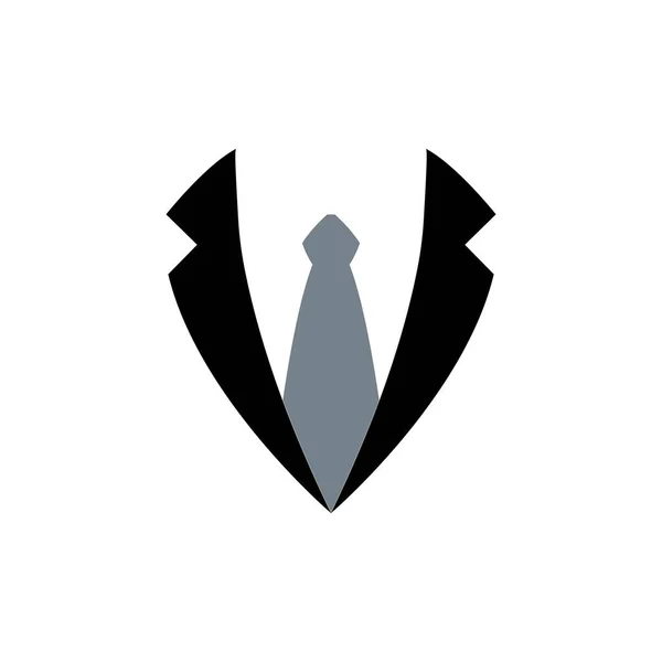 Ikona smokingu wektor Projekt ilustracji Logo — Wektor stockowy