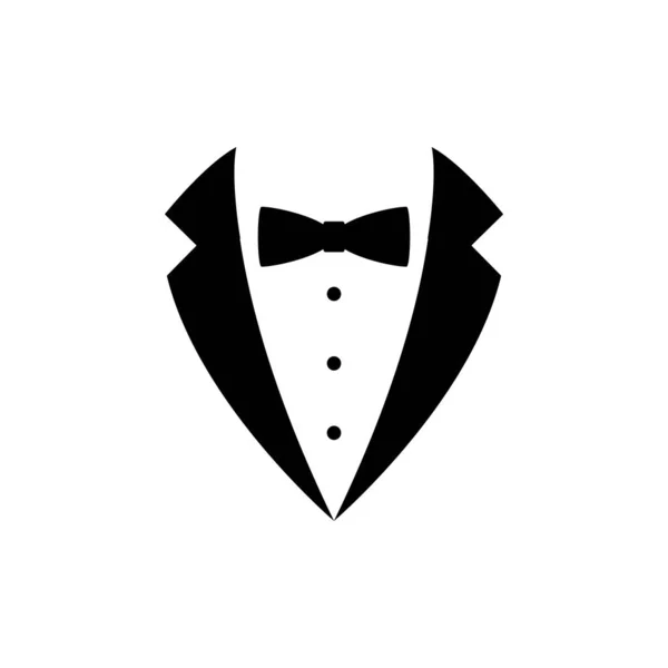 Tuxedo icoon Vector Illustratie ontwerp Logo — Stockvector