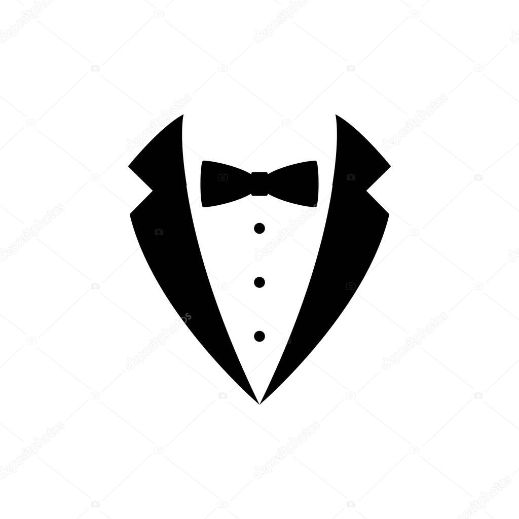 Tuxedo  icon Vector Illustration design Logo