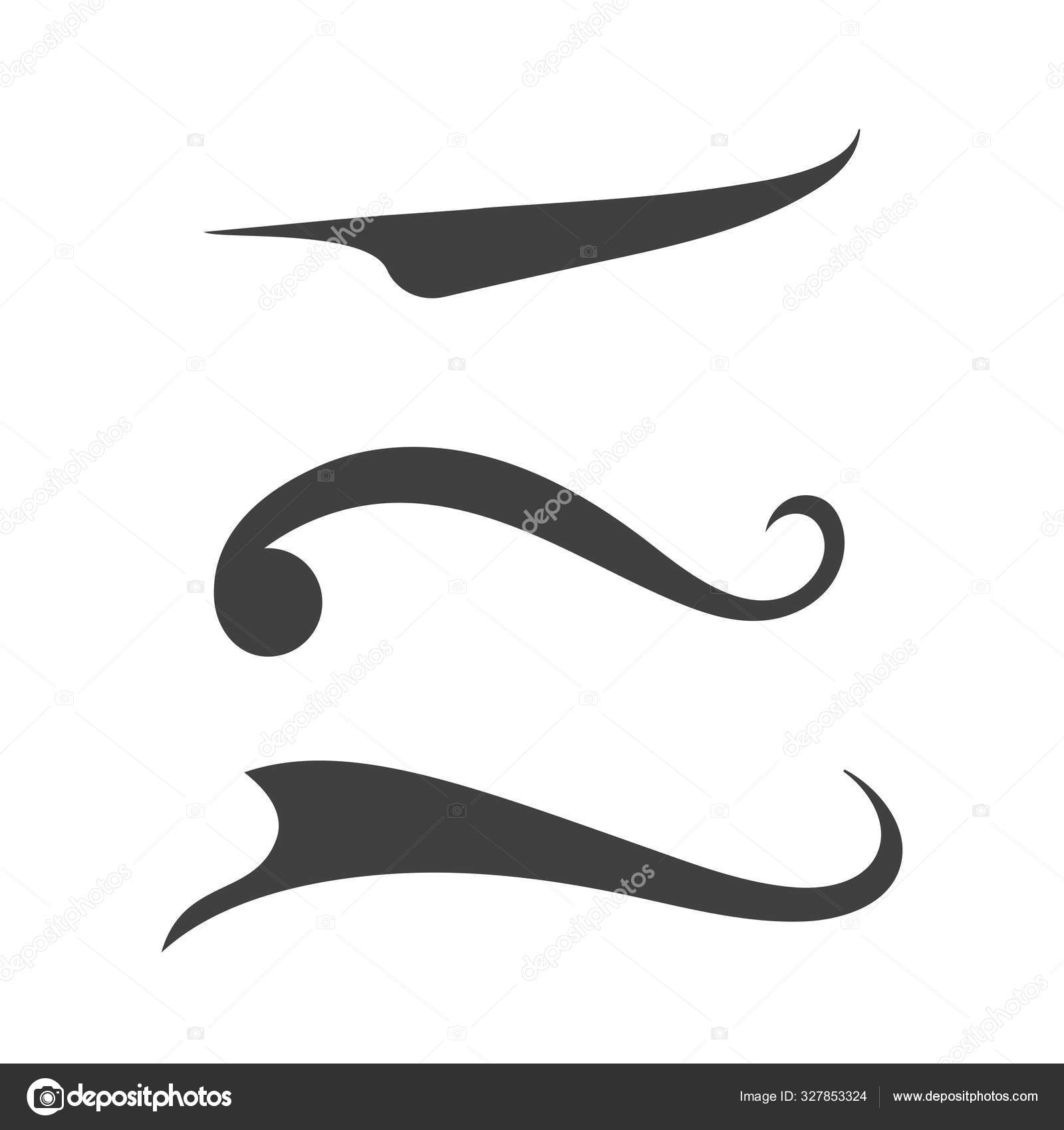 Swash and swooshes tails design Stock Vector by ©elaelo 327853324