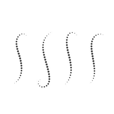 halftone omurga daire noktalar vektör