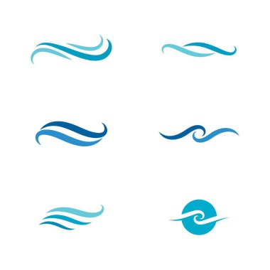 Su dalgası simge vektörü