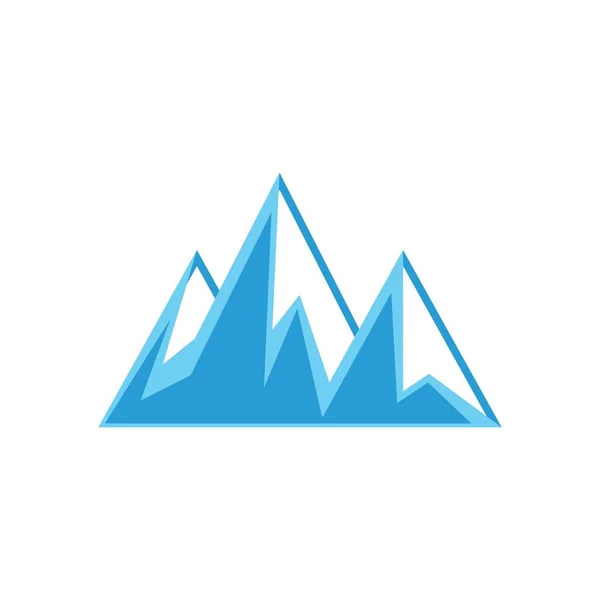 Ice berg icon vektor illustration design logo — Stockvektor