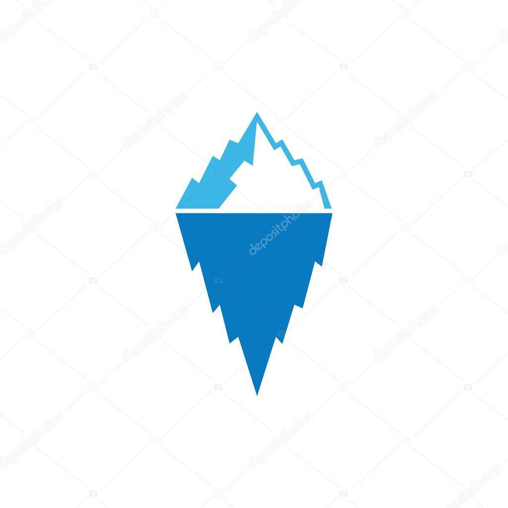 Ice Berg  icon Vector Illustration design Logo