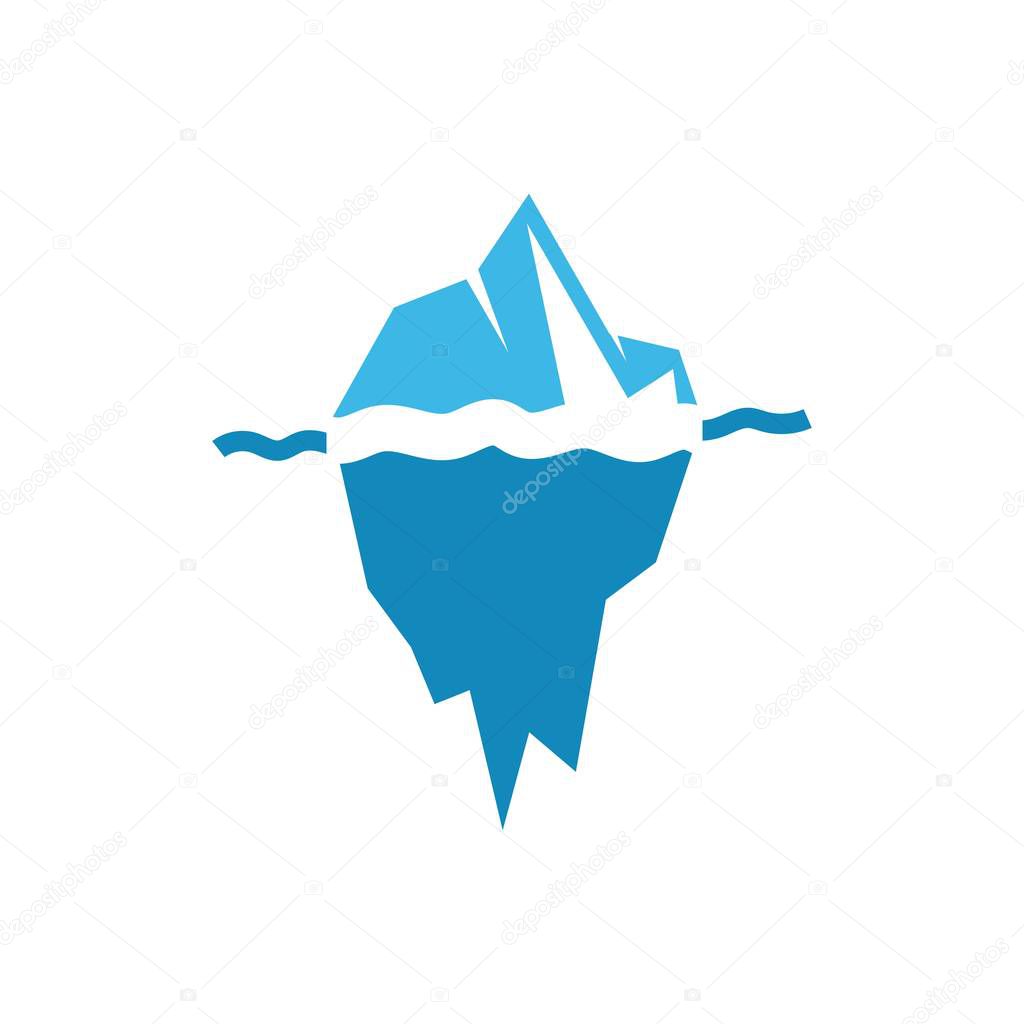 Ice Berg  icon Vector Illustration design Logo