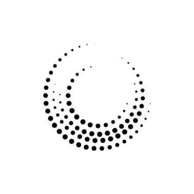 Yarı Ton Simgesi Vektör İllüstrasyon Tasarım Logosu