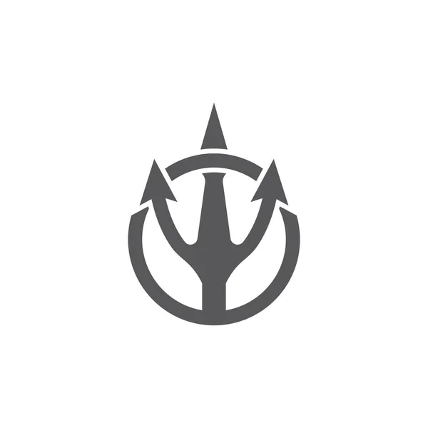Tident icon Vector Illustratie ontwerp Logo — Stockvector