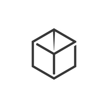 Hediye kutusu simgesi Vektör İllüstrasyon Tasarım Logosu