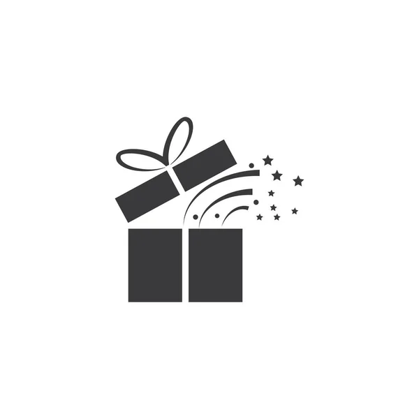 Gift box icon Vector Illustration design Logo — 스톡 벡터