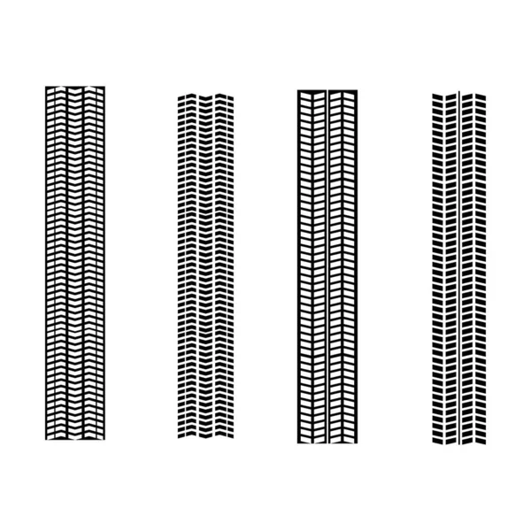 Set Bandenpictogram Vector Illustratie ontwerp Logo — Stockvector