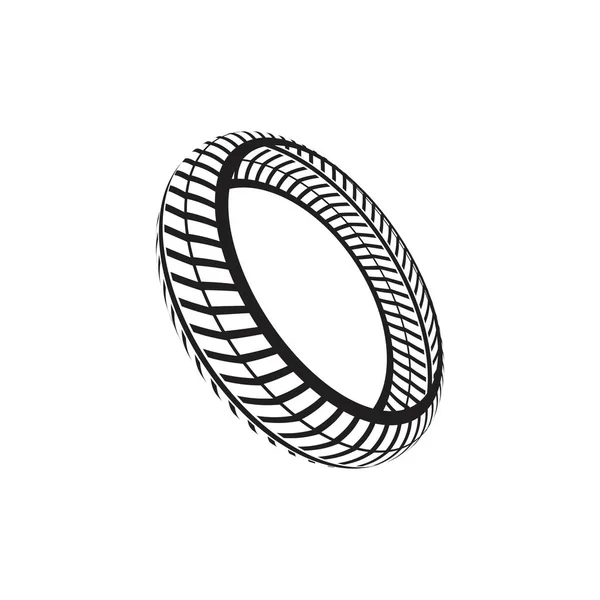 Illustration d'icône vectorielle de pneu — Image vectorielle
