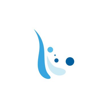 Su dalgası simge vektörü