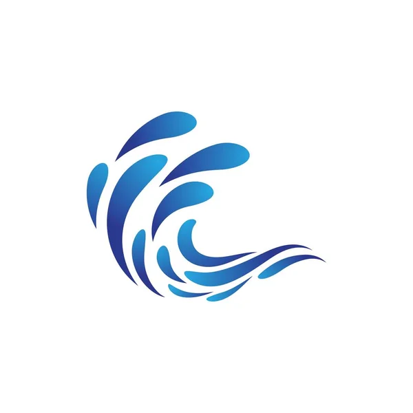 Vettore icona onda d'acqua — Vettoriale Stock