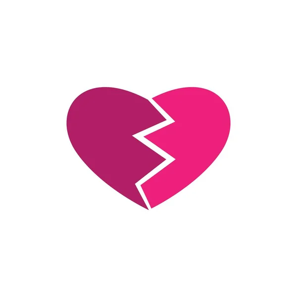 Ícone de amor Vector Design de ilustração Logo — Vetor de Stock