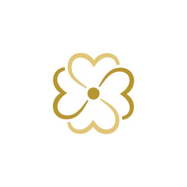 Güzellik çiçekçisi vektör ikonu tasarımı