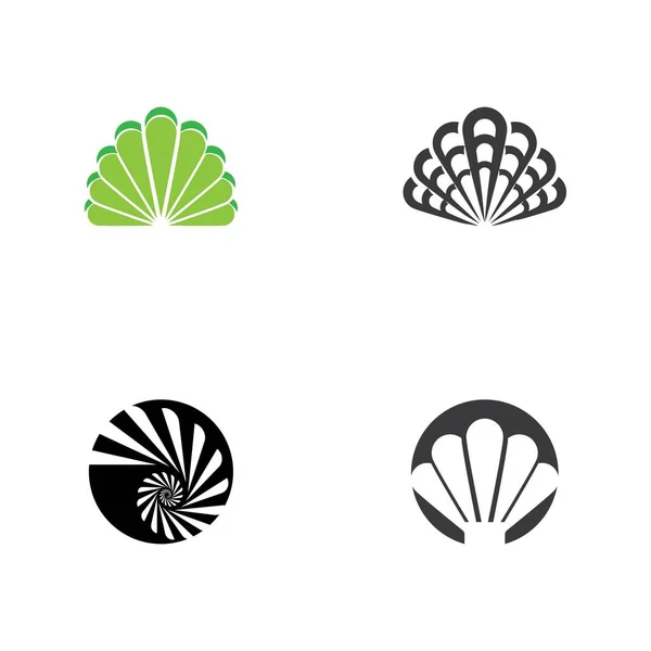 Shell icon Vector Illustration design Logo — Stock Vector