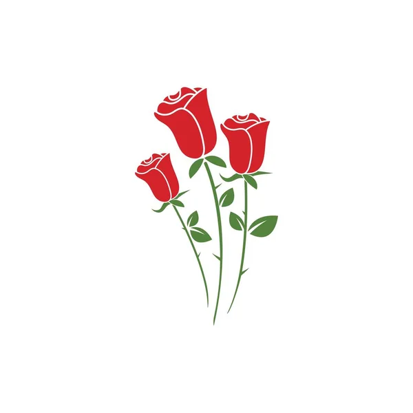 Ícone de vetor de flor rosa beleza — Vetor de Stock