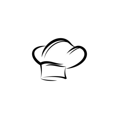 Şapka şefi logo şablonu