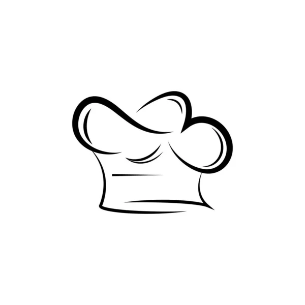 Πρότυπο λογότυπου σεφ καπέλου — Διανυσματικό Αρχείο
