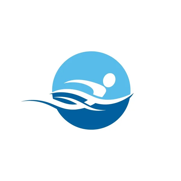 Swimming Vector illustration Icon — 스톡 벡터