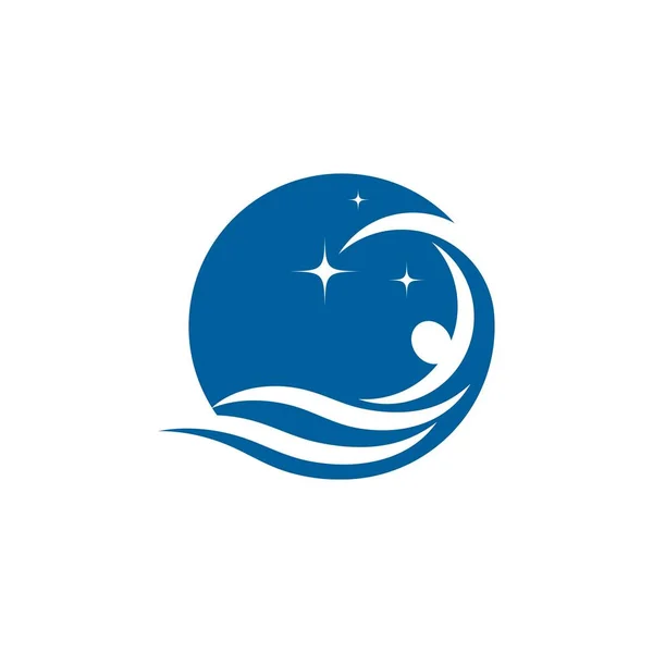 Schwimmen Vektor Illustration Symbol — Stockvektor