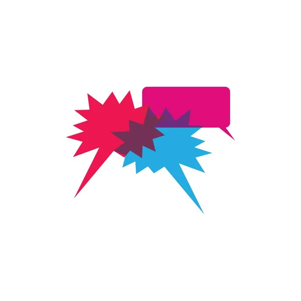 Buble chat icon vektor illustration design logo — Stockvektor