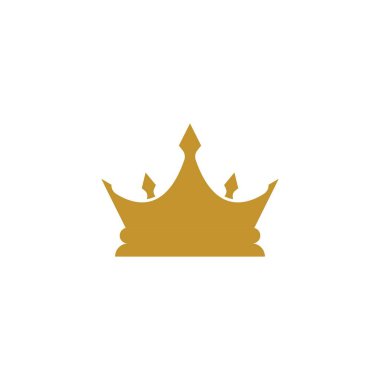 Crown Logo Şablon vektör simgesi