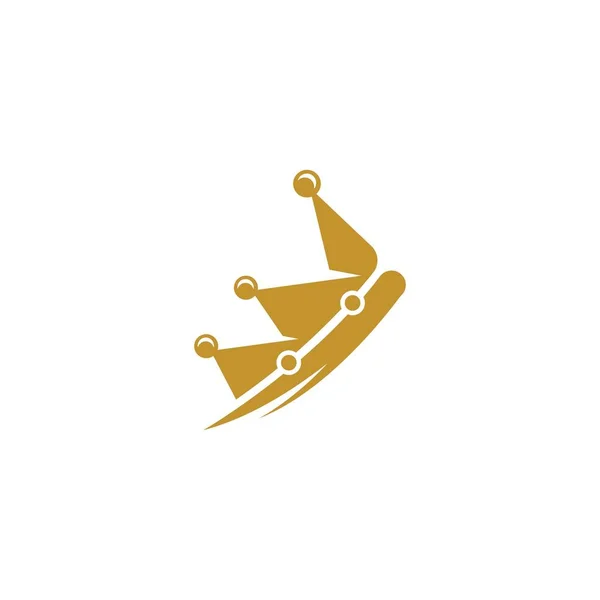 Crown Logo Şablon vektör simgesi — Stok Vektör