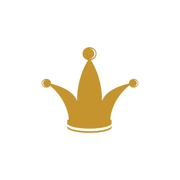 Coroa logotipo modelo vetor ícone —  Vetores de Stock
