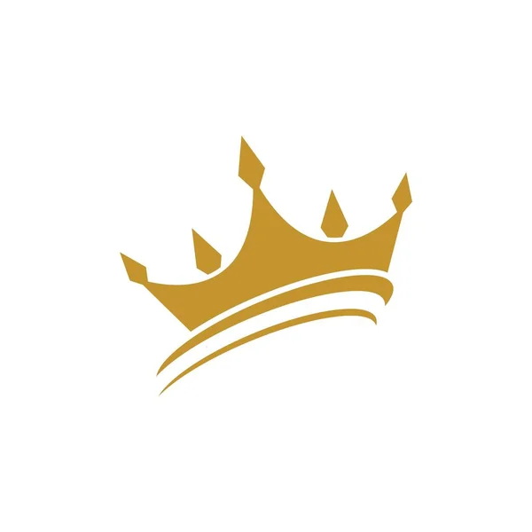 Crown Logo Şablon vektör simgesi — Stok Vektör