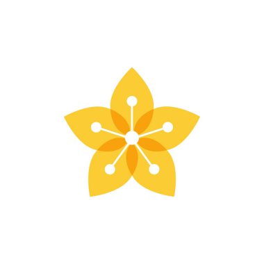 Beauty icon flowers design illustration