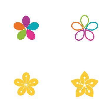 Beauty icon flowers design illustration