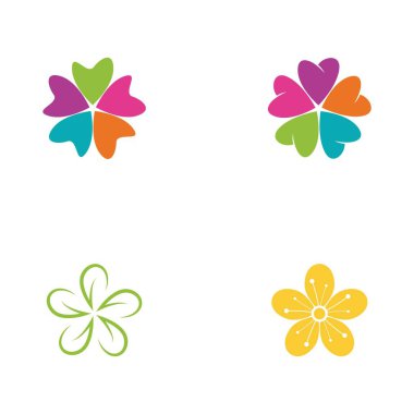 Beauty icon flowers design illustration