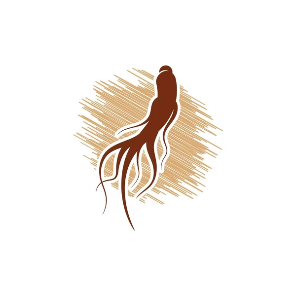 Ginseng vector icon illustration — 스톡 벡터
