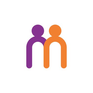 M harfi logo şablonu