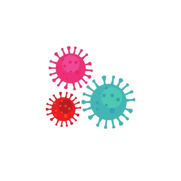 Icono de ilustración de vector de virus — Vector de stock