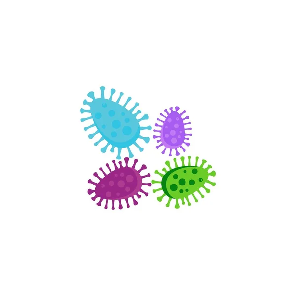 Icono de ilustración de vector de virus — Vector de stock