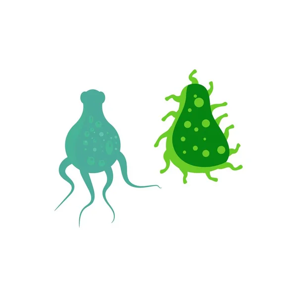 Icono de ilustración de vector de virus — Vector de stock