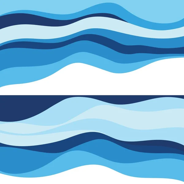 Soyut Su dalgası tasarım arka plan — Stok Vektör